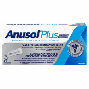Anusol Plus Hemorrhoidal Suppositories