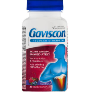 Gaviscon Regular Strength Fruit Tablets