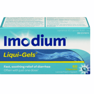 Imodium Liqui-Gels Fast Relief of Diarrhea with Loperamide Hydrochloride