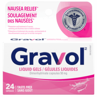 Gravol Taste Free Liquid Gel Capsules