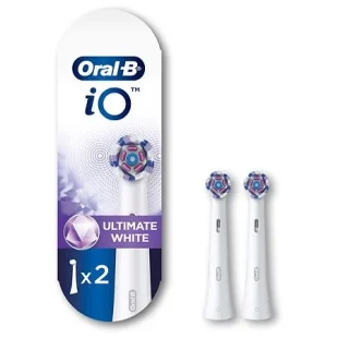 Oral B Io Ultimate White Brush Head Replace Wht 2